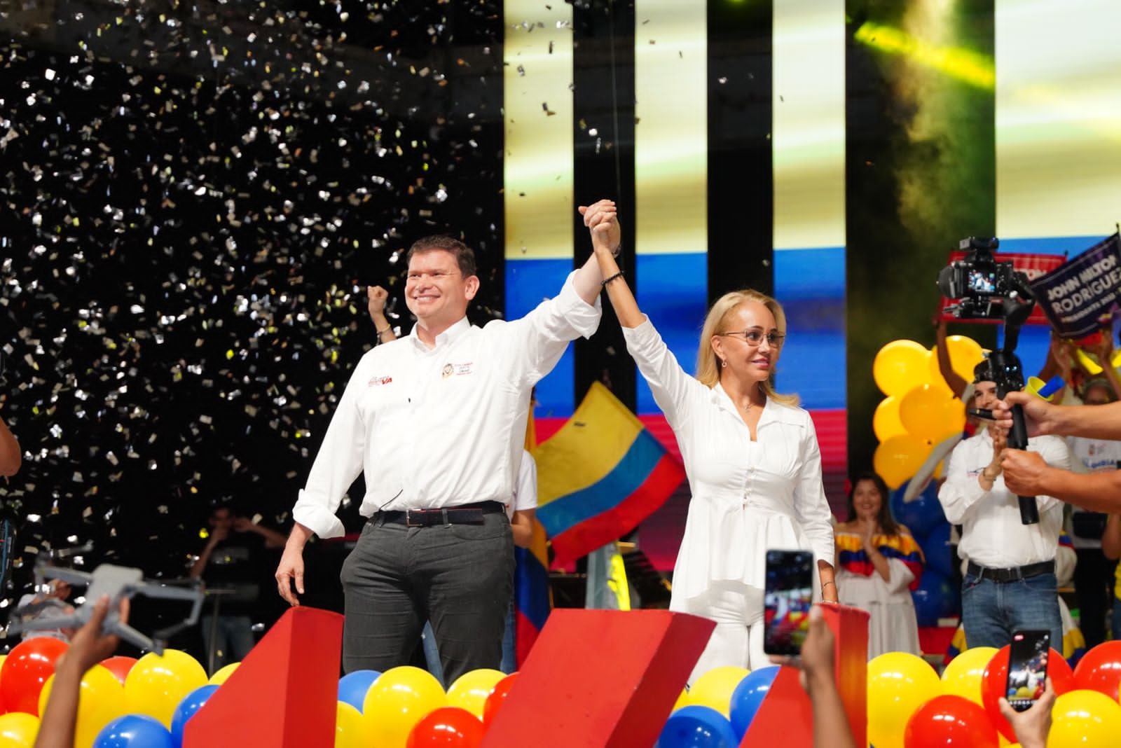 Cierre de campaña de John Milton Rodríguez, candidato a la Presidencia del partido Justa Libres. Cortesía de John Milton Rodríguez.