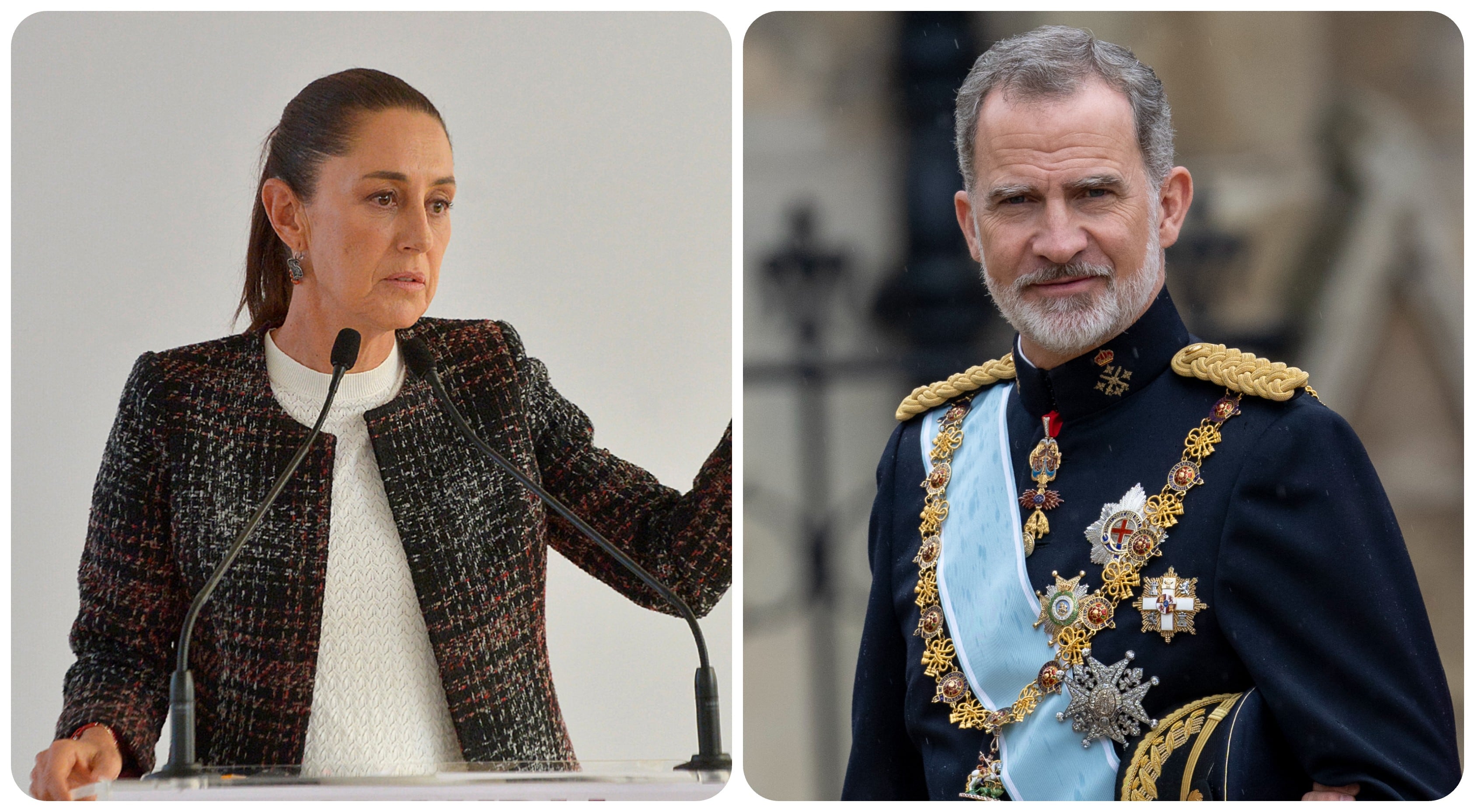 Claudia Sheinbaum, presidenta electa de México y el Rey Felipe