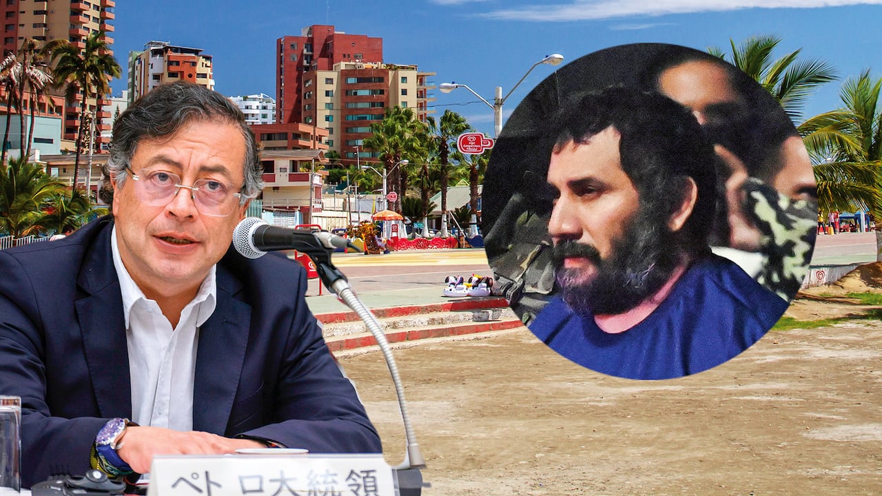 El presidente Gustavo y alias Fito, narcotraficante ecuatoriano.