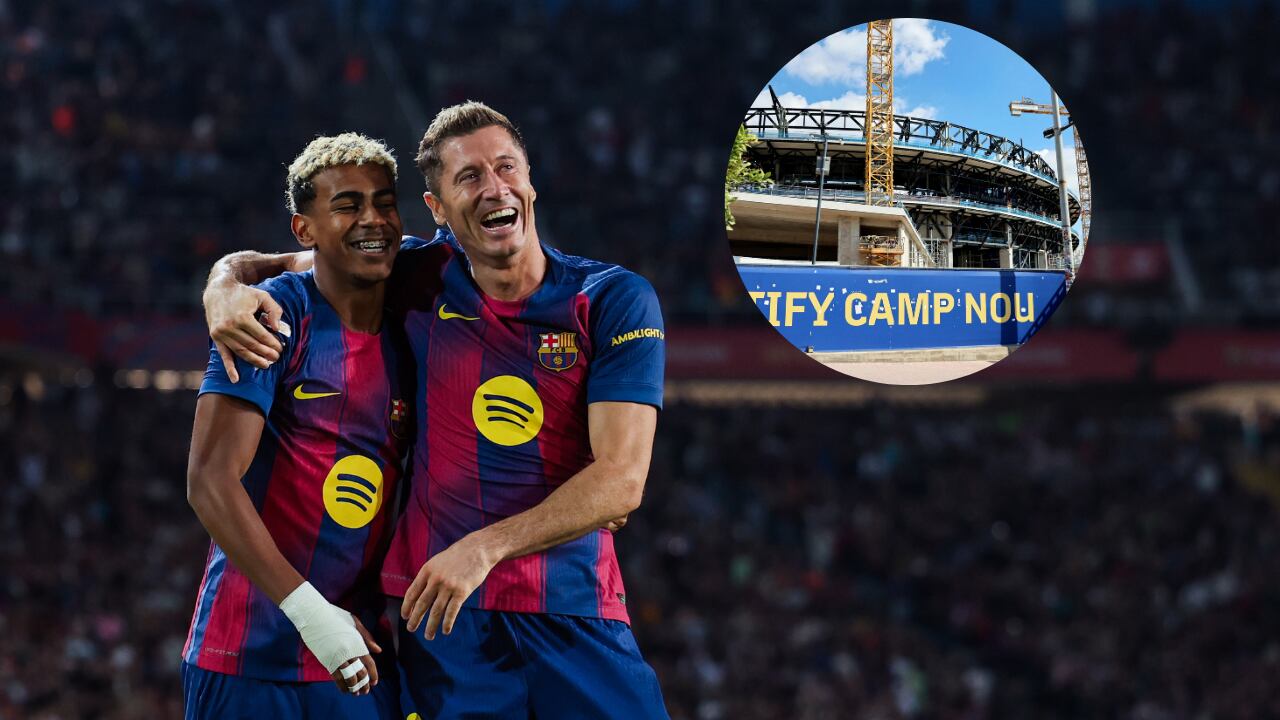 Información sobre el avance del Camp Nou de Barcelona.