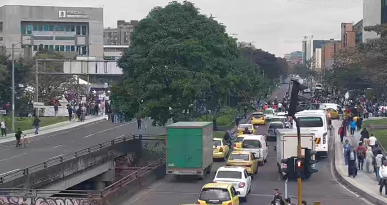 Bloqueo en la avenida Esperanza.