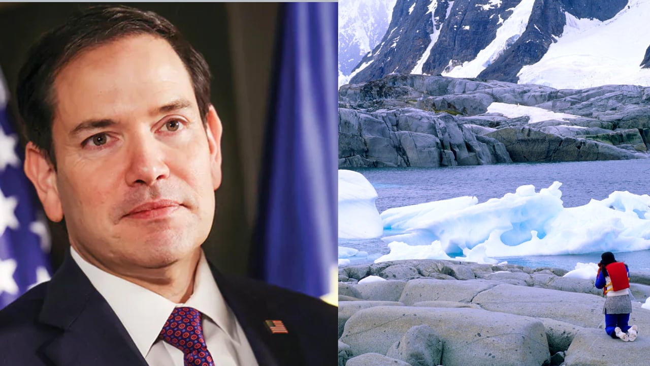 Marco Rubio, secretario de Estado de EE.UU., durante una reunión diplomática mientras crece el debate por Groenlandia.