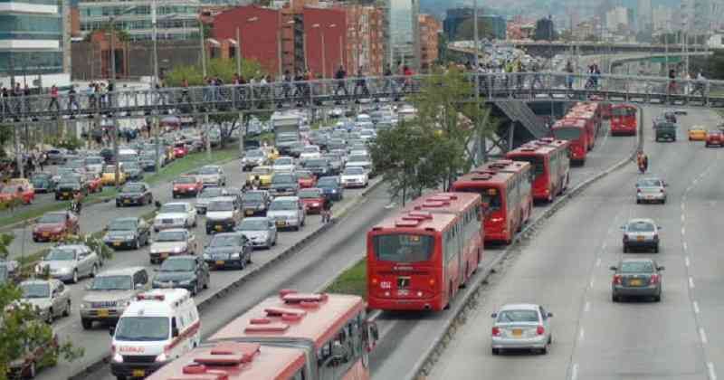 Transmilenio en Bogotá. Getty