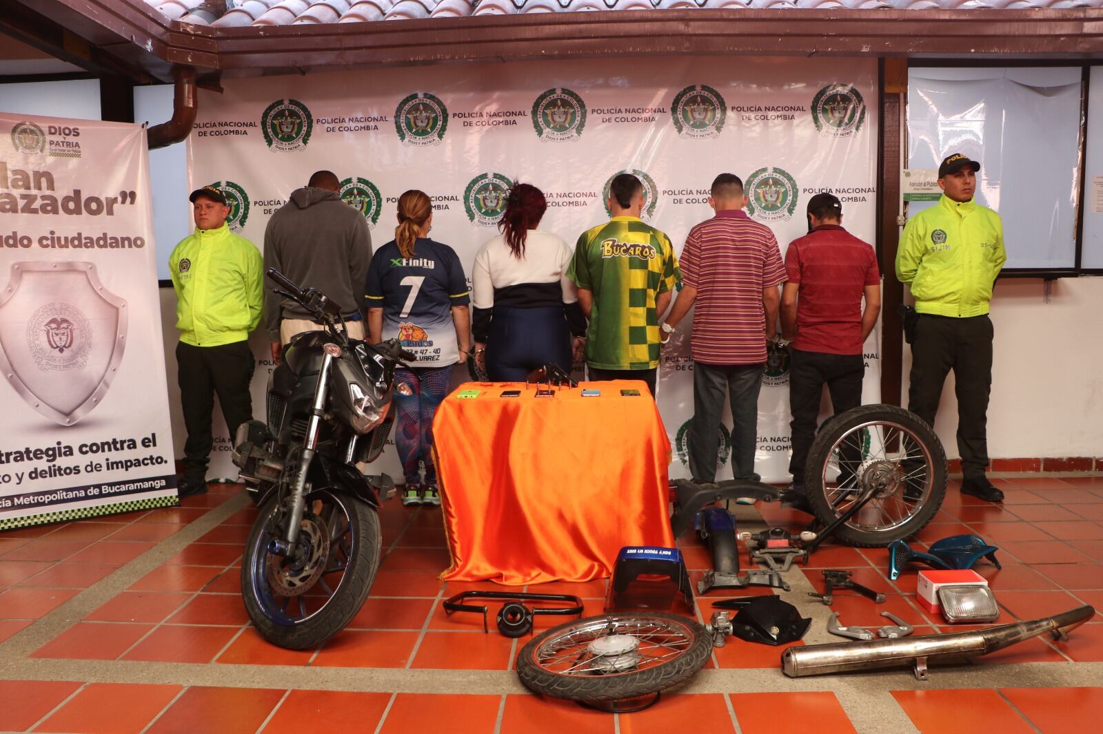 El grupo delincuencial se dedicaba al robo de  motocicletas de alto cilindraje y alto valor económico.