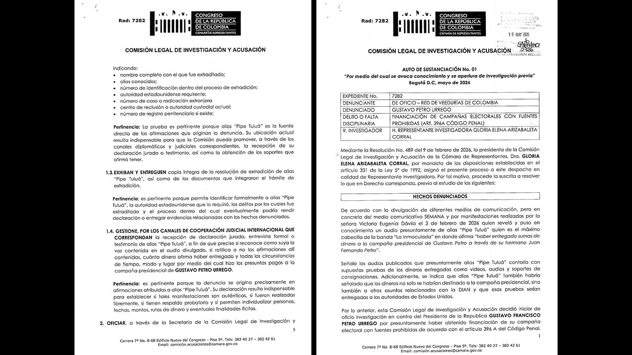 Investigación de la Comisión de Investigación y Acusación sobre la campaña Petro Presidente.