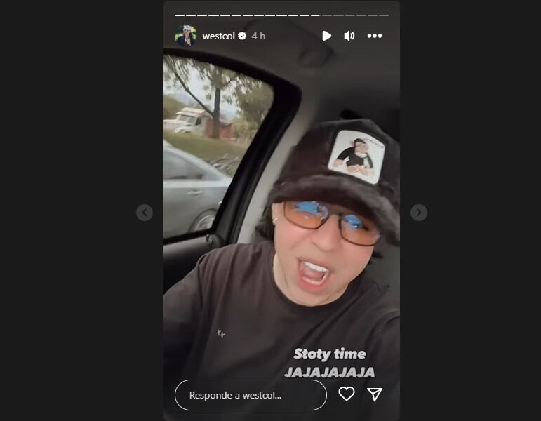 El influencer contó que una persona le gritó desde su carro