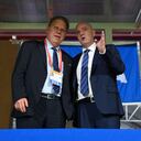 Ramón Jesurún y Gianni Infantino.