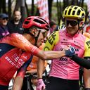 Egan Bernal, del Ineos, y Remco Evenepoel, del Soudal Quick Step.