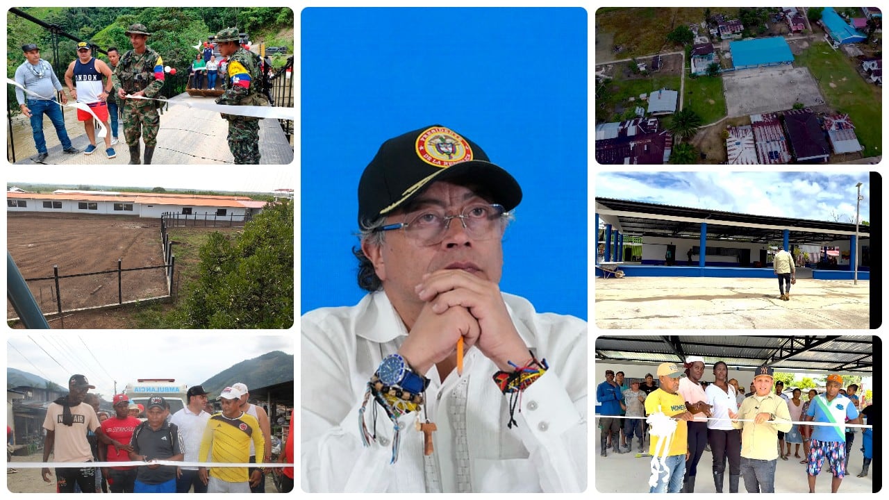 El Gobierno del presidente Gustavo Petro guarda silencio frente a las obras que entregan las disidencias en varias regiones del país.