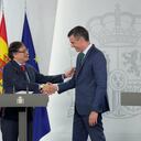 El presidente Gustavo Petro y el presidente del gobierno español, Pedro Sánchez, hicieron varios anuncios sobre acuerdos bilaterales.