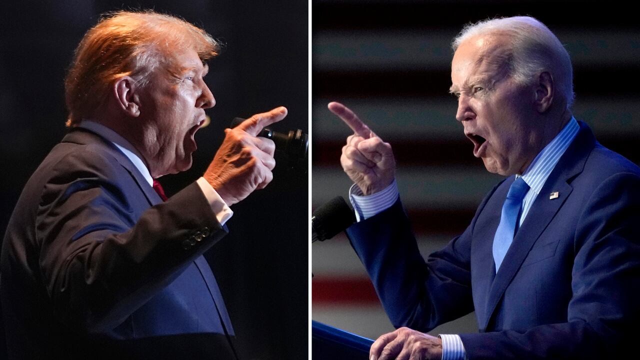 El expresidente estadounidense Donald Trump se medirá hoy con su sucesor, Joe Biden, de 81 años, en un debate televisado, cuatro meses antes de que se vuelvan a enfrentar en las urnas para definir quién estará en la Casa Blanca a partir de enero próximo. (Foto AP)