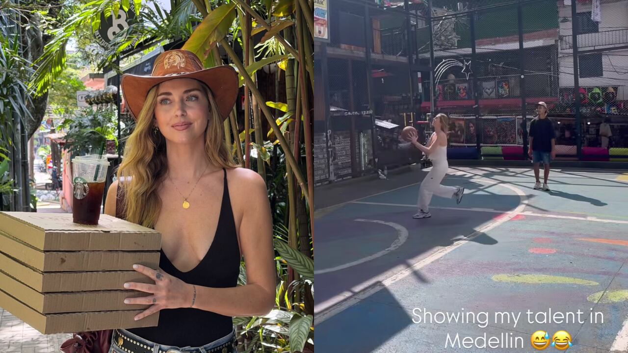 Chiara Ferragni en Medellín, Colombia.