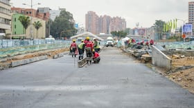 Las obras del deprimido de la calle 100 con avenida Suba llevan un avance del 71%