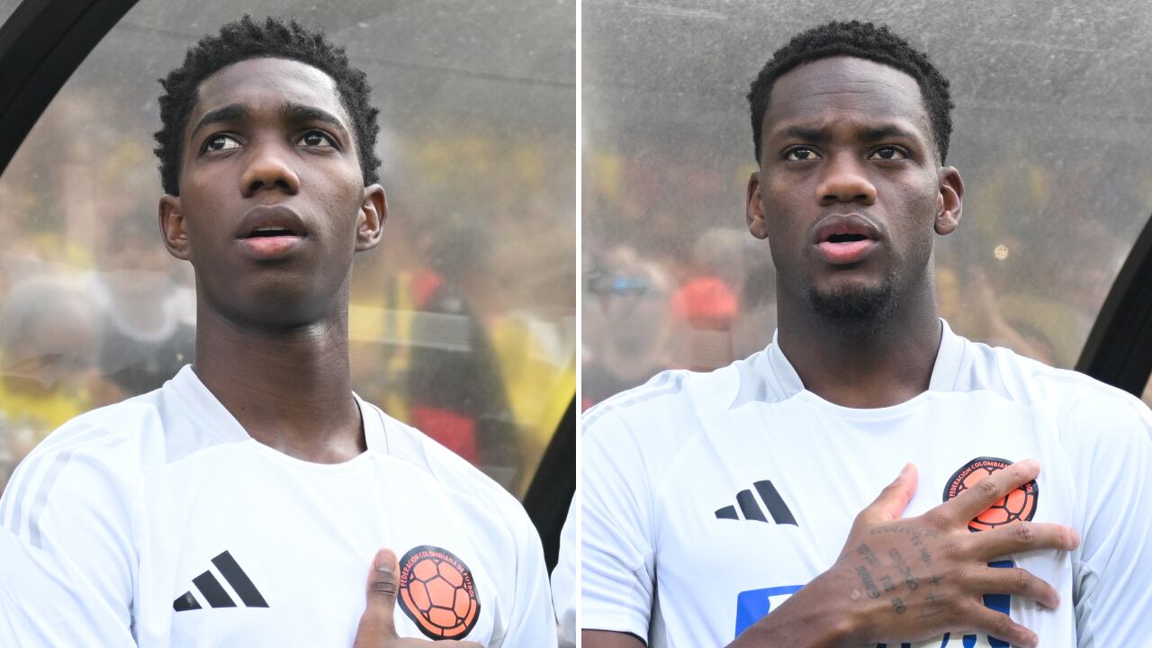 Yaser Asprilla y Jhon Jáder Durán, jugadores de la Selección Colombia