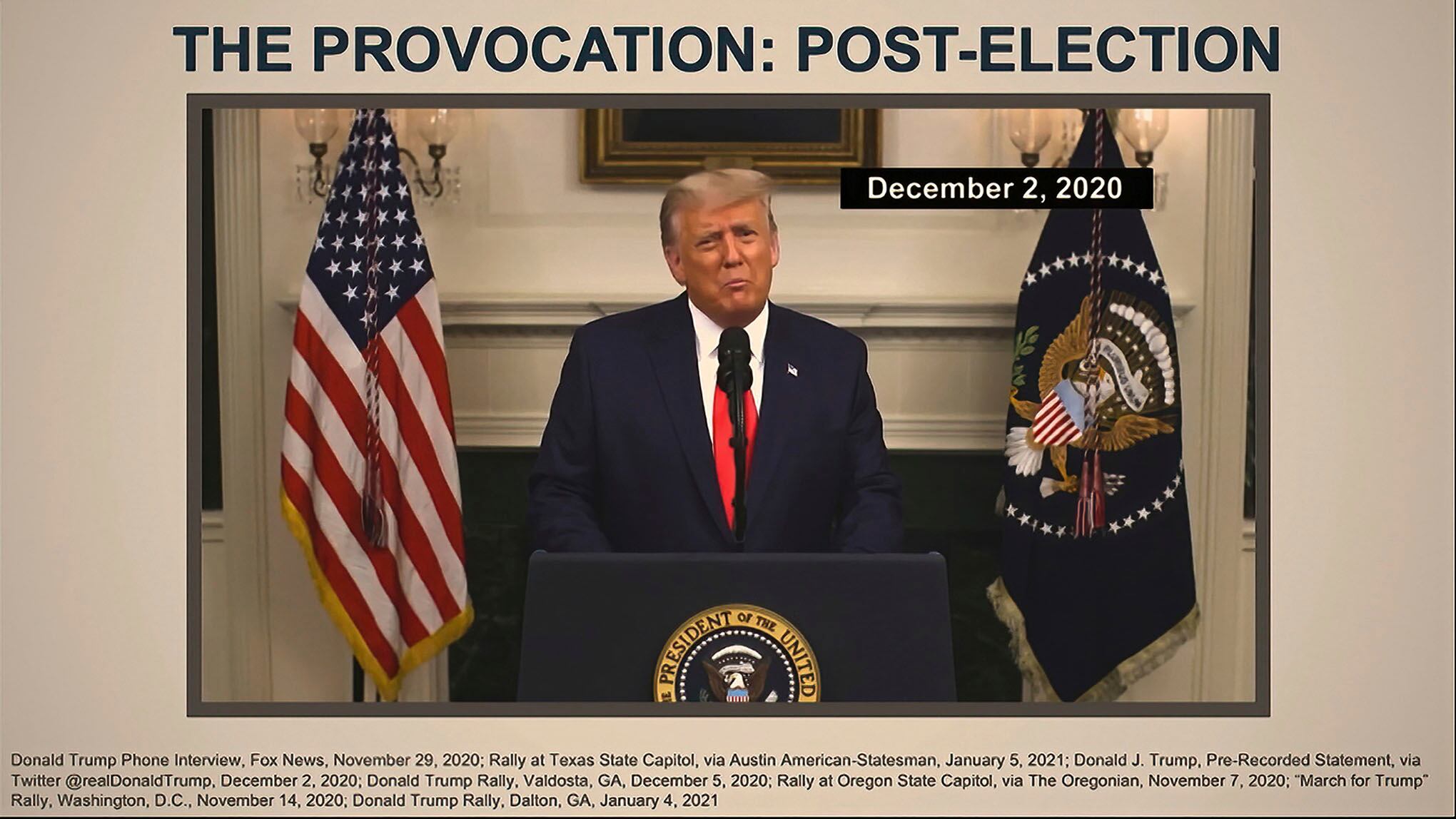 Acusación contra Trump.