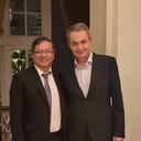 Gustavo Petro y José Luis Rodríguez Zapatero.