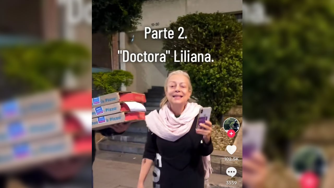 Las imágenes de "Liliana" que publicó en TikTok el joven agredido