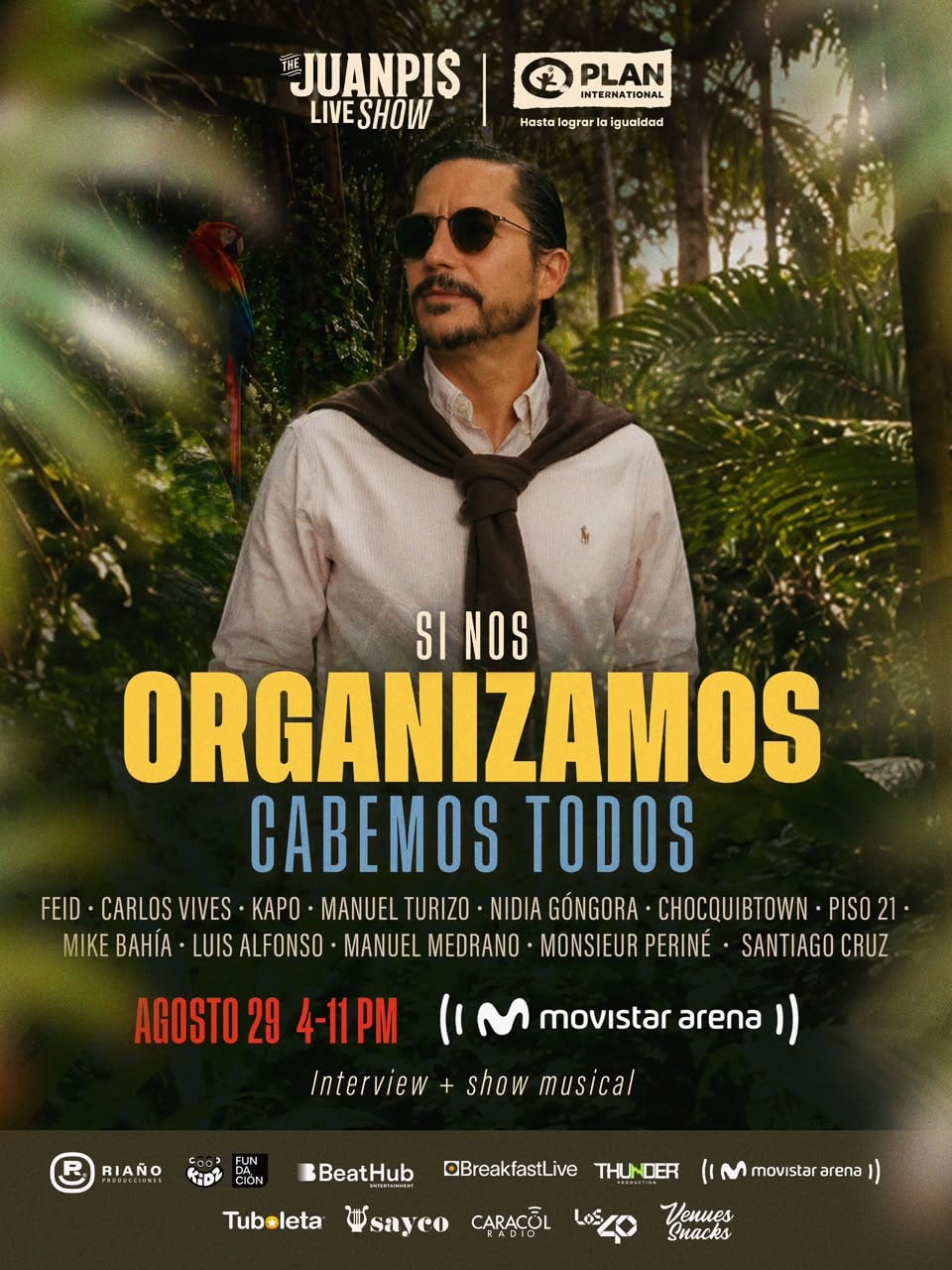 Juanpis y amigos, el 29 de agosto en el Movistar Arena.