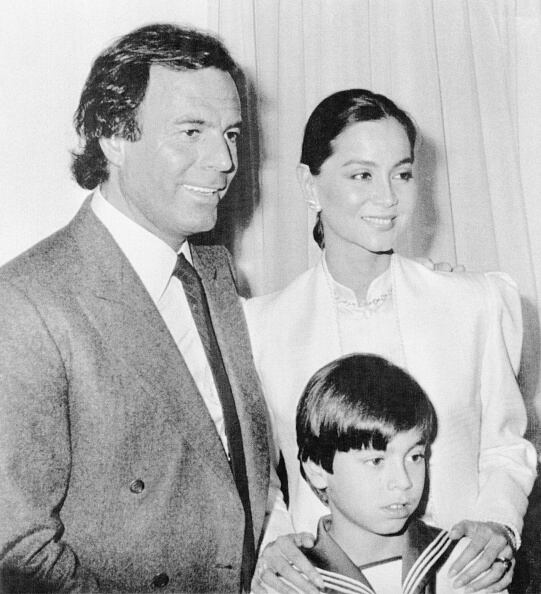 Julio Iglesias, Isabel Preysler y Enrique Iglesias