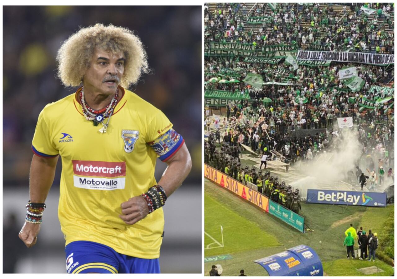 Carlos el Pibe Valderrama rechaza los desmanes que protagonizaron Los del Sur en el estadio Atanasio Girardot.