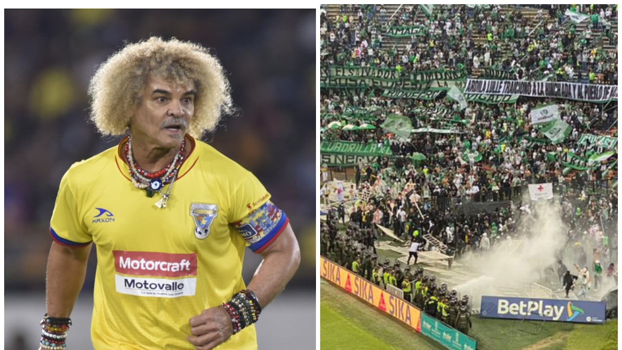 Carlos el Pibe Valderrama rechaza los desmanes que protagonizaron Los del Sur en el estadio Atanasio Girardot.