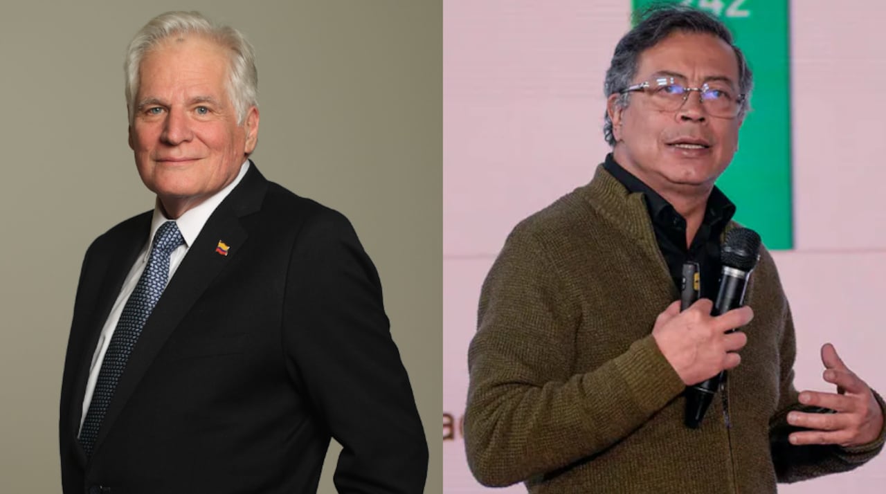 Miguel Uribe Londoño y Gustavo Petro.