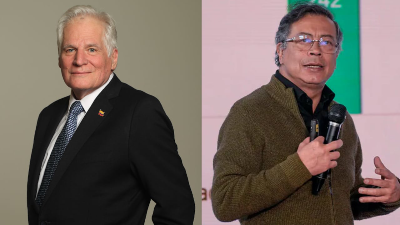 Miguel Uribe Londoño y Gustavo Petro.