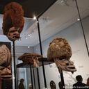 Máscaras de Oceanía en el Foro Humboldt de Berlín.