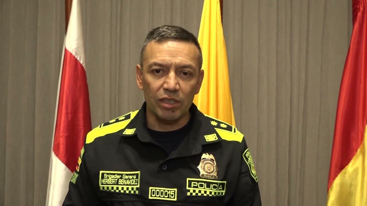 Brigadier general Herbert Benavidez, comandante de la región 8 de la Policía Nacional.