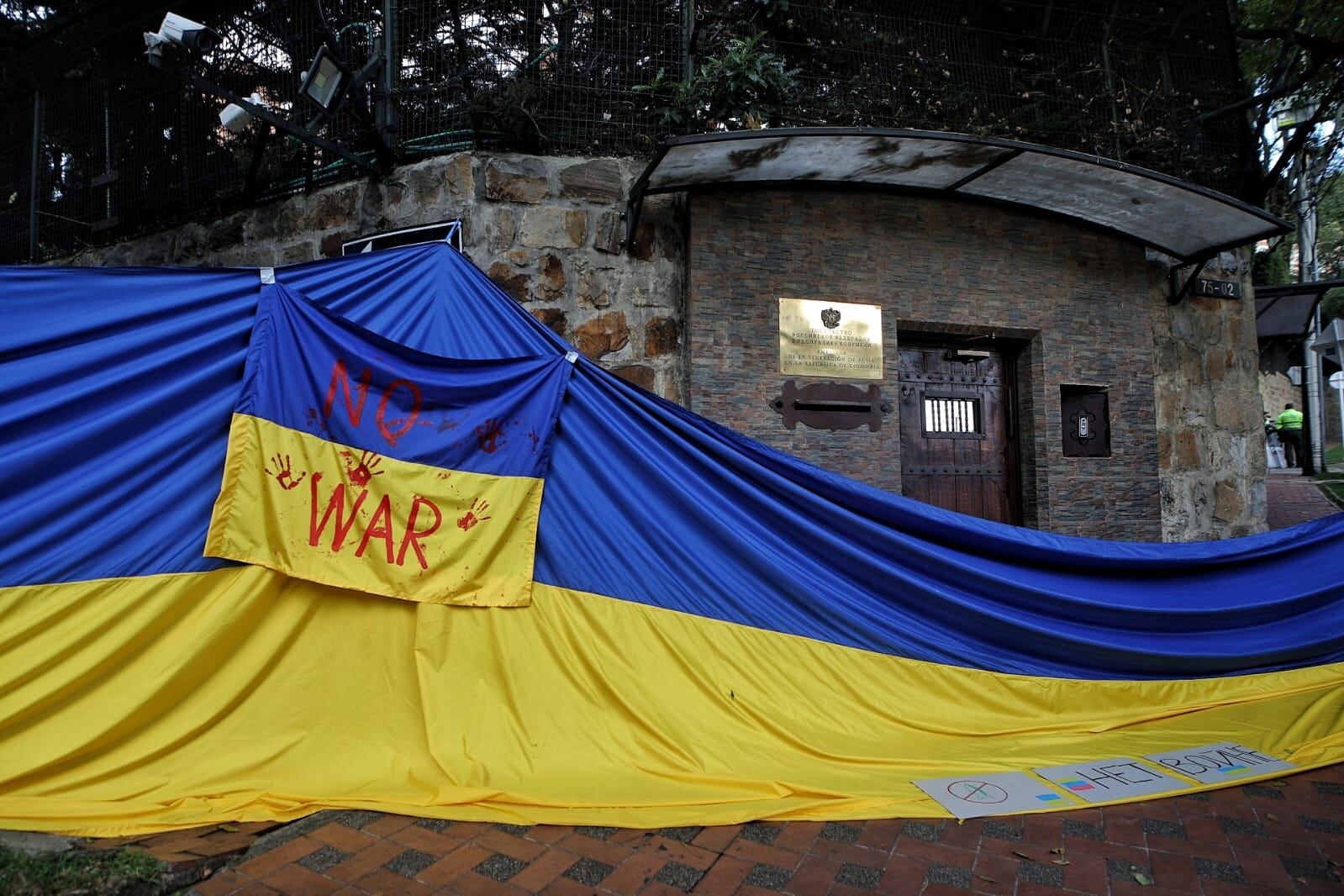 Protestas en la Embajada de Rusia en Bogotá, Ciudadanos de Ucrania