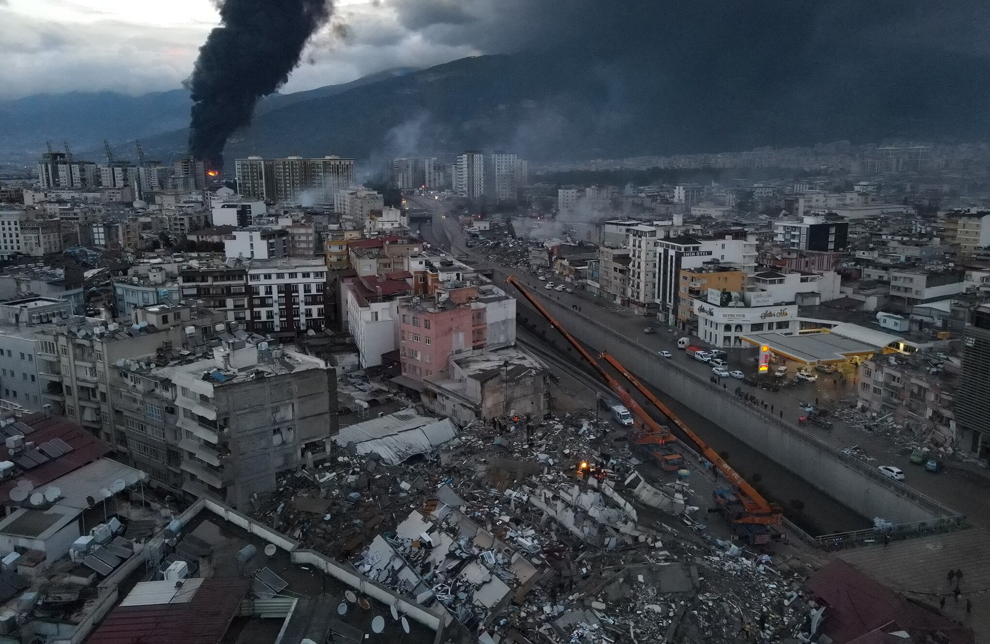 En imágenes : Vistas aéreas de las secuelas del terremoto