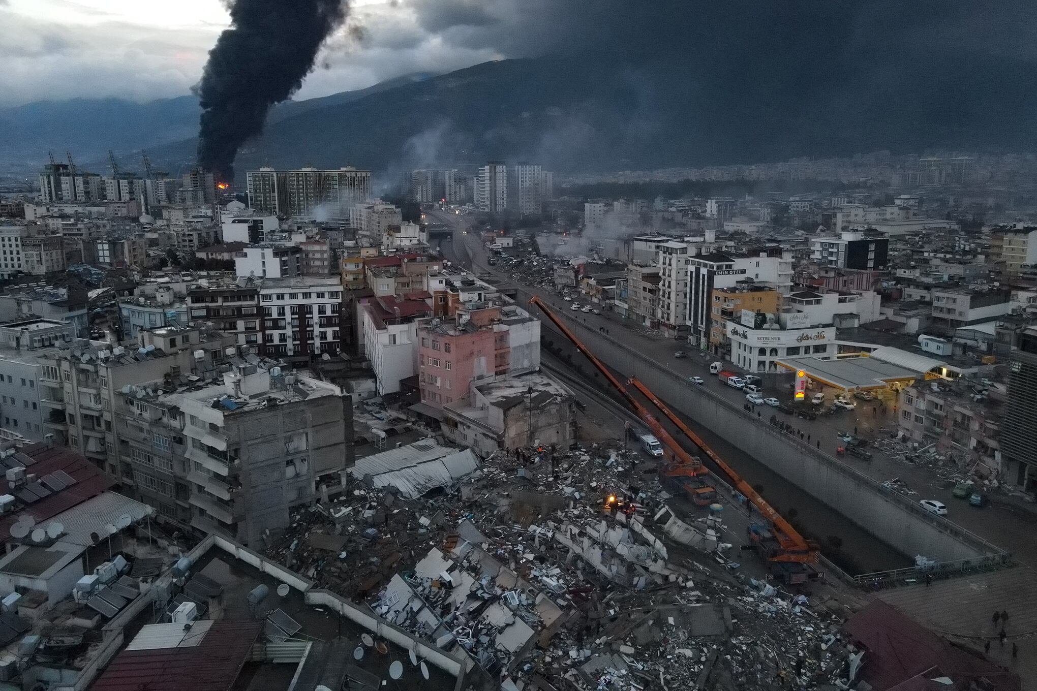 En imágenes : Vistas aéreas de las secuelas del terremoto