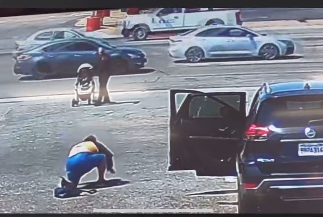 Coche detenido a tiempo