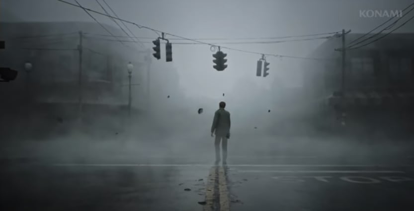 La lluvia y la niebla son recursos clásicos en Silent Hill.