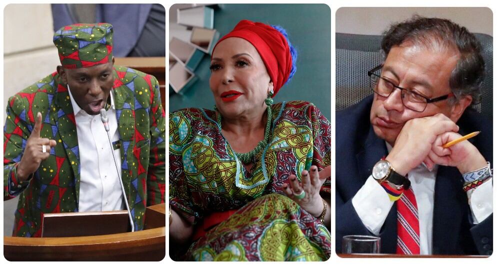 Paulino Riascos, Piedad Córdoba y Gustavo Petro.