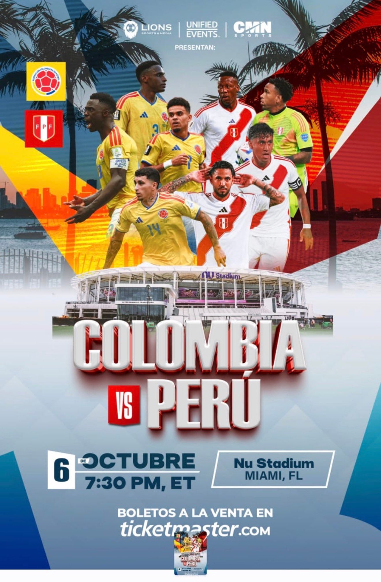 Póster sin James Rodríguez