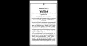 El decreto de conmoción interior fue firmado por Petro y todos sus ministros.