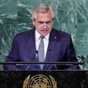 Líderes mundiales,. entre ellos Alberto Fernández, se dirigen a la 77.ª sesión de la Asamblea General de las Naciones Unidas. -Foto: Reuters. / Autor: Eduardo Muñoz
