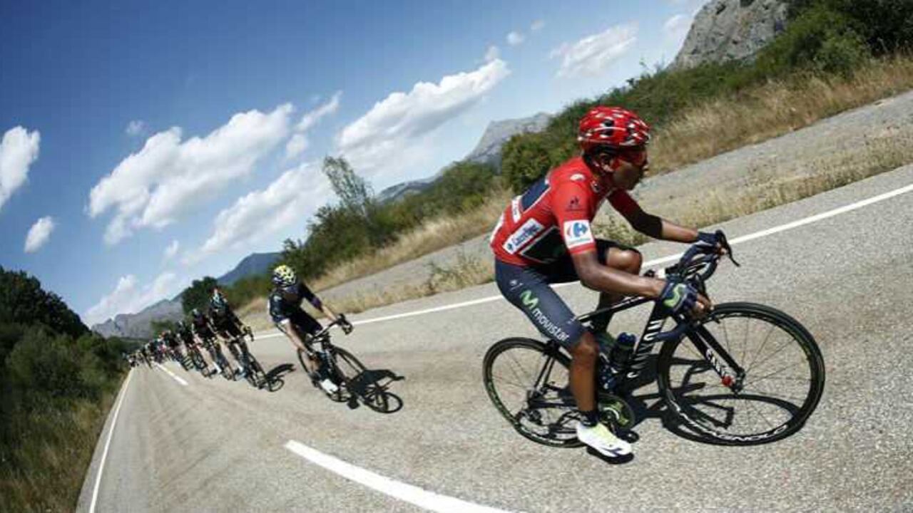 Nairo Quintana en la Vuelta a España.