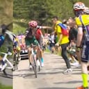 La situación se produjo a falta de 73 kilómetros para la meta en Aprica