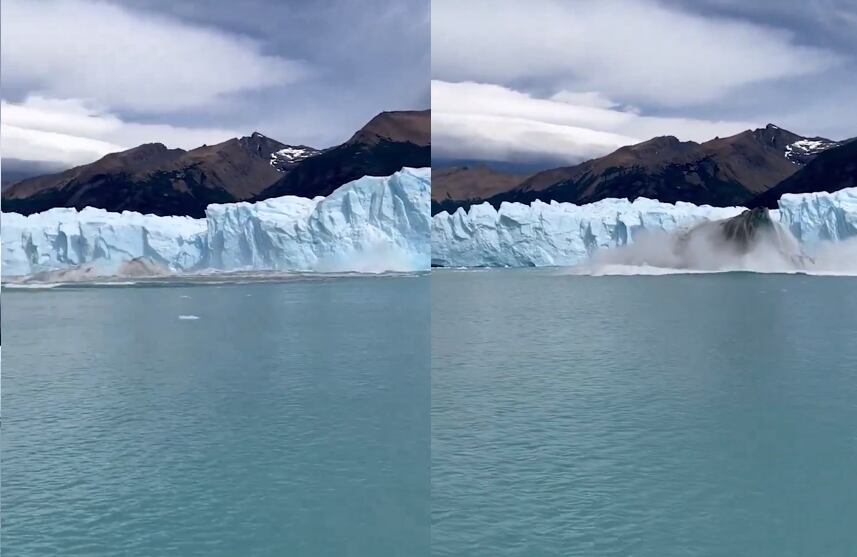 Iceberg emergiendo del mar
