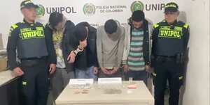 Captura de integrantes de la banda 'Los Pollitos'