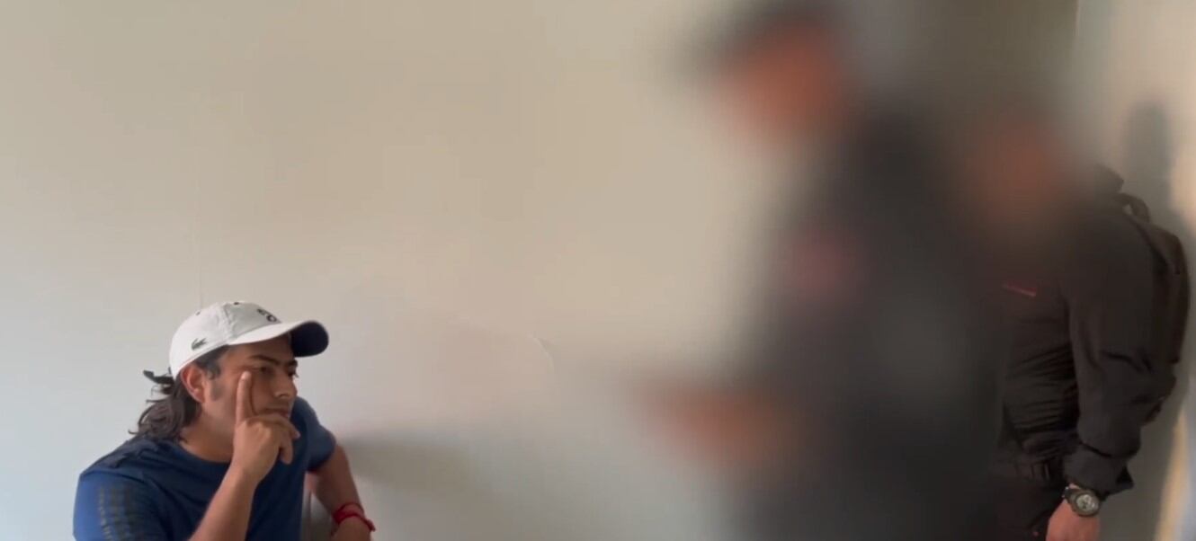 Nicolás Petro, en la diligencia de su captura