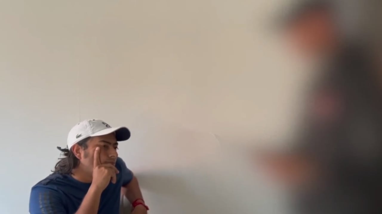 Nicolás Petro en la diligencia de su captura.