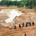 Operativo contra la minería ilegal afecta las finanzas del Clan del Golfo en Cáceres, Antioquia.