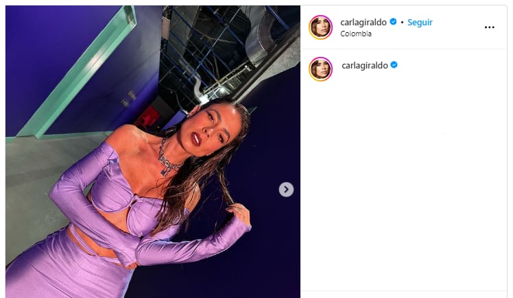 Foto: Instagram @carlagiraldo