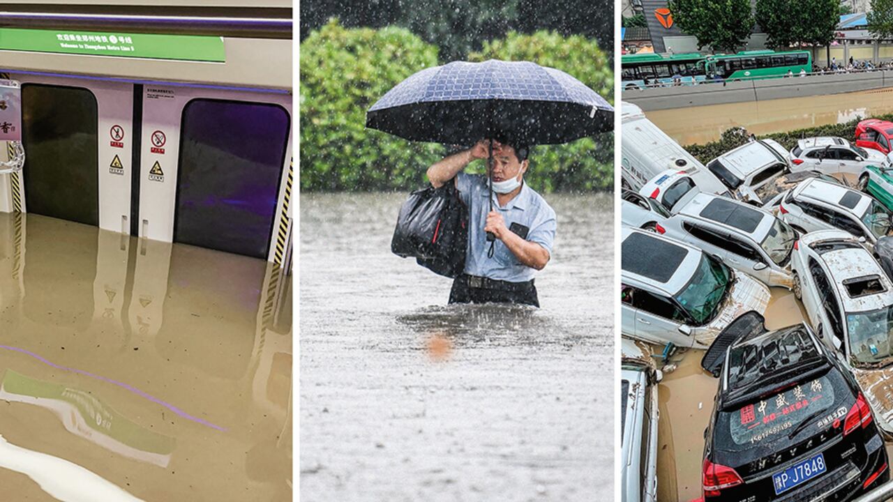 Las inundaciones más recientes en Zhengzhou, China, han dejado hasta el momento un total de 51 muertos.