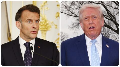Emmanuel Macron y Donald Trump