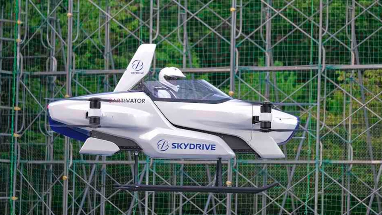 Auto volador de la compañía japonesa SkyDrive.
