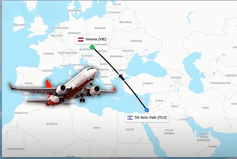 El vuelo aterrizó en Bulgaria
